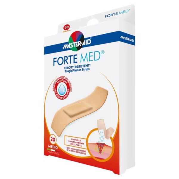 Plasturi Forte Med Mediu,78x20mm, x20buc,Master Aid