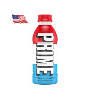 PRIME Hydration Drink USA Ice Pop, Bautura pentru Rehidratare cu Aroma Ice Pop, 500 ml