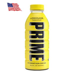 PRIME Hydration Drink USA Lemonade, Bautura pentru Rehidratare cu Aroma de Limonada, 500 ml