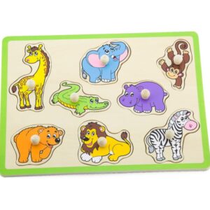 Puzzle cu Maner-Animale Salbatice, Viga
