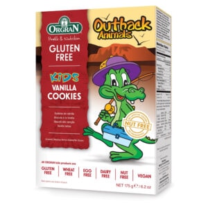 Biscuiti cu Vanilie in forma de Animale Fara Gluten x175g, Orgran