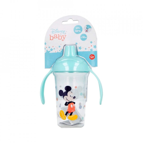 Disney Mickey Cana Anticurgere cu Manere, 295 ml