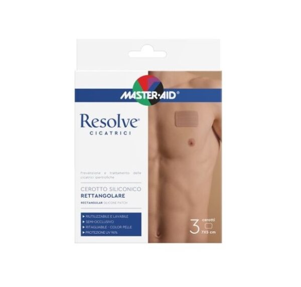 Plasture cicatrici Resolve Skin, Master Aid Plasture cicatrici Resolve Skin, 7x5cm, 3 buc, Master Aid.