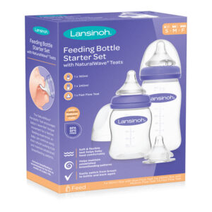 Set de Biberoane cu Tetina cu Flux Rapid, Lansinoh
