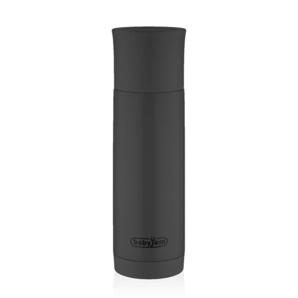 Sticla Termos din Otel Inoxidabil Antracit, 400 ml, BabyJem