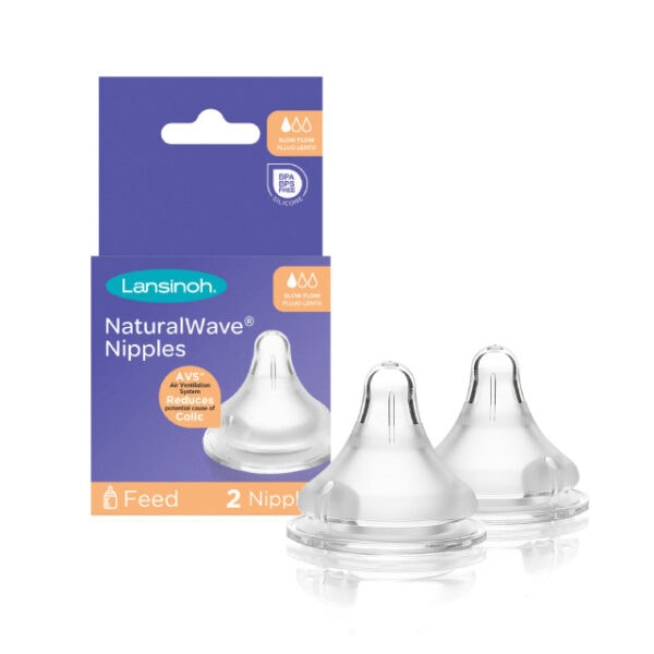 Tetina cu Flux Lent, 2 buc, Lansinoh