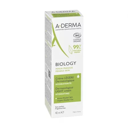 ADERMA Biology Crema Hidratanta Legere, 40 ml