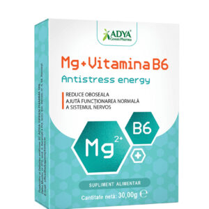 Antistress Energy, Mg + Vitamina B6 , 30 comprimate, Adya Green Pharma