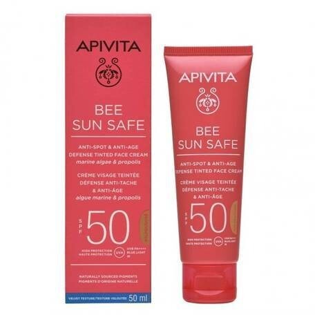 APIVITA SUN Crema-Gel Colorata, Protectie Ten SPF50, x50ml