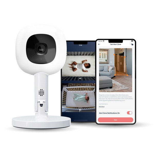 Camera Pro Smart Baby Monitor + Suport de Noptiera (Flex Stand), Nanit