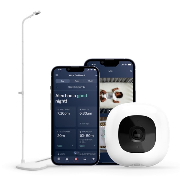 Camera Pro Smart Baby Monitor + Suport de Podea (Floor Stand), Nanit
