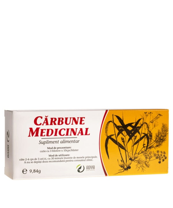 Carbune Medicinal, 30 comprimate, Adya Green Pharma