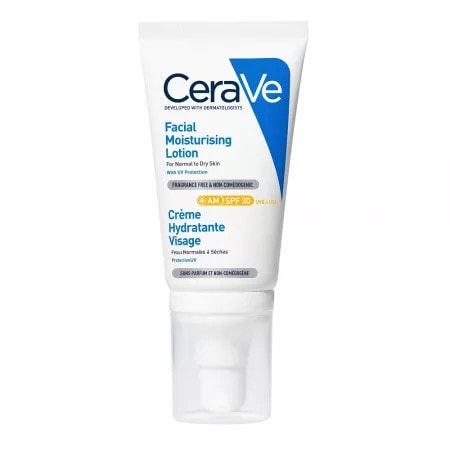 CeraVe Crema Hidratanta de Fata SPF30 pentru Ten Normal si Uscat, 52 ml