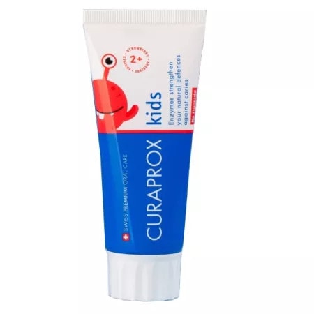 CURAPROX Pasta de Dinti Kids Capsuni fara Fluor x60ml