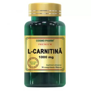 L-Carnitina 1000mg Total Care, 30 Comprimate, Cosmopharm