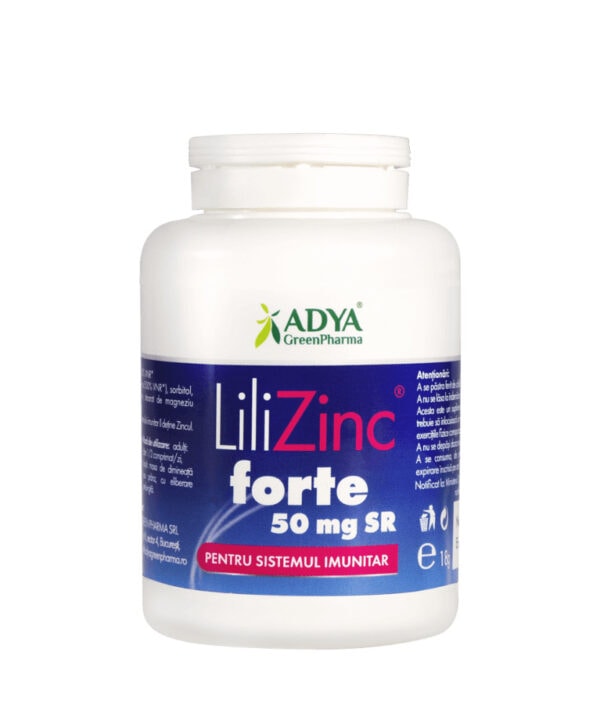 Lili Zinc Forte 50 mg SR, 30 comprimate, Adya Green Pharma