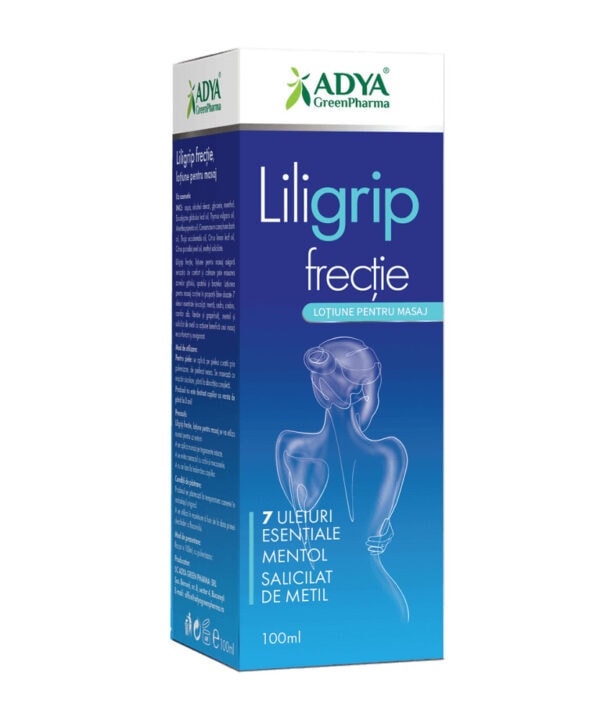 Liligrip Frectie Lotiune pentru Masaj, 100 ml, Adya Green Pharma