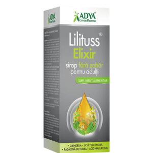 Lilituss Elixir Sirop fara Zahar pentru Adulti, 180 ml, Adya Green Pharma