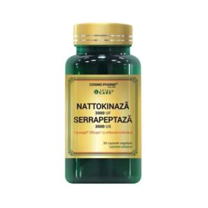 Nattokinaza Serrapeptaza - Cosmopharm Capsule de Nattokinază și Serrapeptază pentru sănătate.