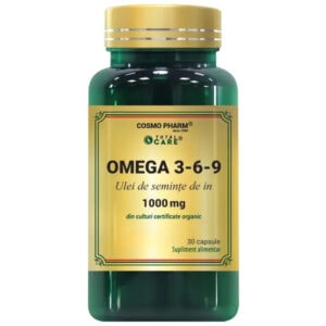Omega 3-6-9, Ulei Seminte de In, 30 capsule, Cosmopharm