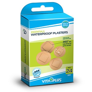 Plasturi Vitaplus Impermeabili Rotunzi, x24 Bucati, 22 mm