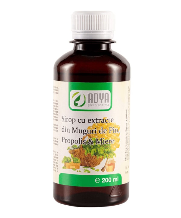 Sirop Muguri de Pin, Propolis si Miere, 200 ml, Adya Green Pharma