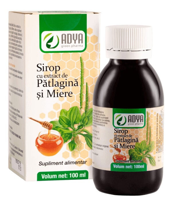 Sirop Patlagina si Miere, 100 ml, Adya Green Pharma