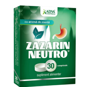 Zazarin Neutro Menta, 30 comprimate, Adya Green Pharma