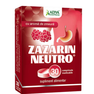 Zazarin Neutro Zmeura, 30 comprimate, Adya Green Pharma