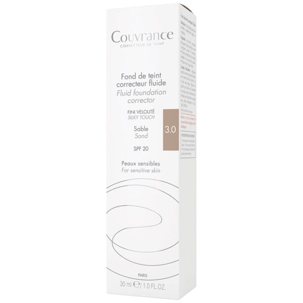 AVENE, Fond de Ten Fluid Pentru Ten Normal-mixt, Nuanta Sable 3.0 Couvrance, 30 ml