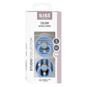 BIBS Studio Set 2 Suzete Colour Pin Sky Blue Mix, 6-18L (Size 2), Latex