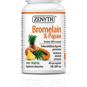 Bromelain & Papain 700 GDU, 60 Capsule, Zenyth