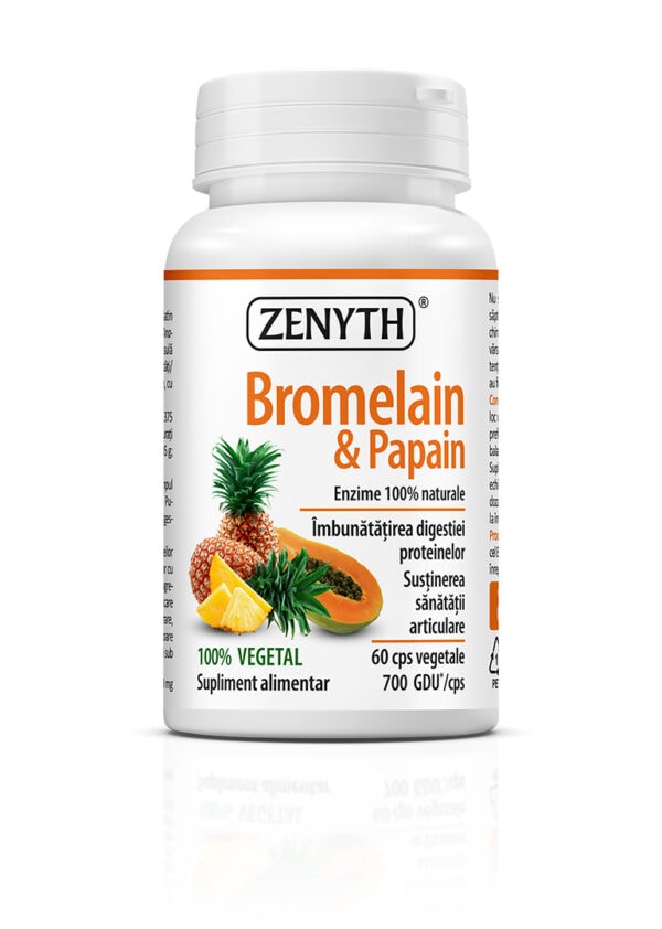 Bromelain & Papain 700 GDU, 60 Capsule, Zenyth