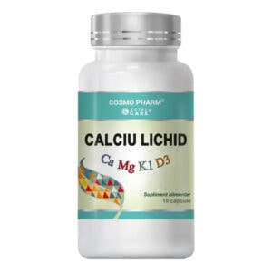 Calciu Lichid + Mg + D3 + K1, 30 Comprimate, Cosmopharm