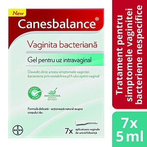 Canesbalance Gel pentru Vaginita Bacteriana, 7 aplicatoare, Bayer