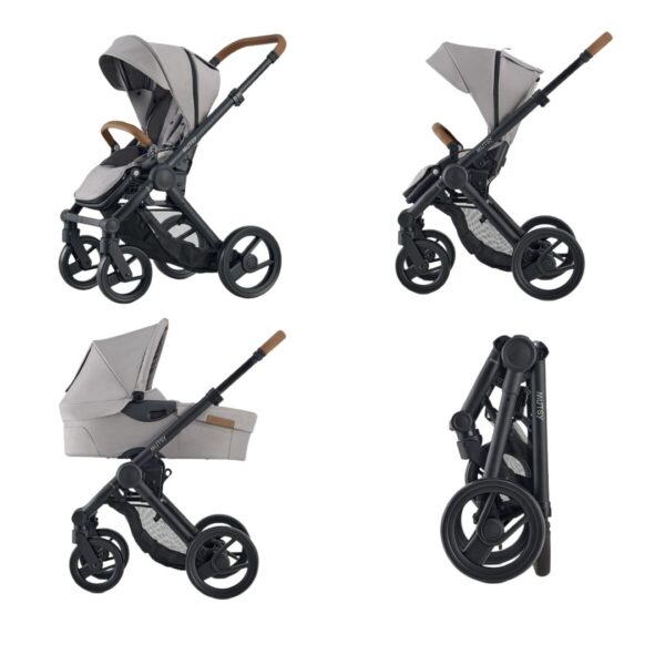 Carucior Evo Concrete + Landou + Adaptori Scoica, Mutsy