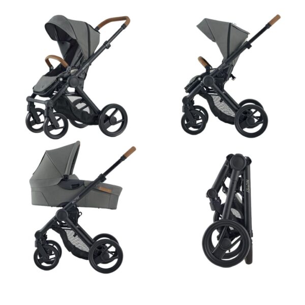 Carucior Evo Discovery Moss + Landou + Adaptori Scoica, Mutsy
