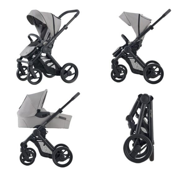 Carucior Evo Pebble Grey + Landou + Adaptori Scoica, Mutsy