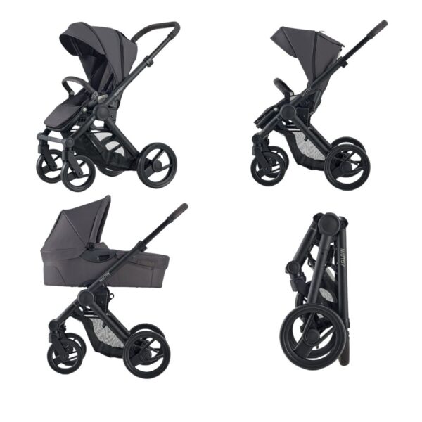 Carucior Evo Stone Grey + Landou + Adaptori Scoica, Mutsy
