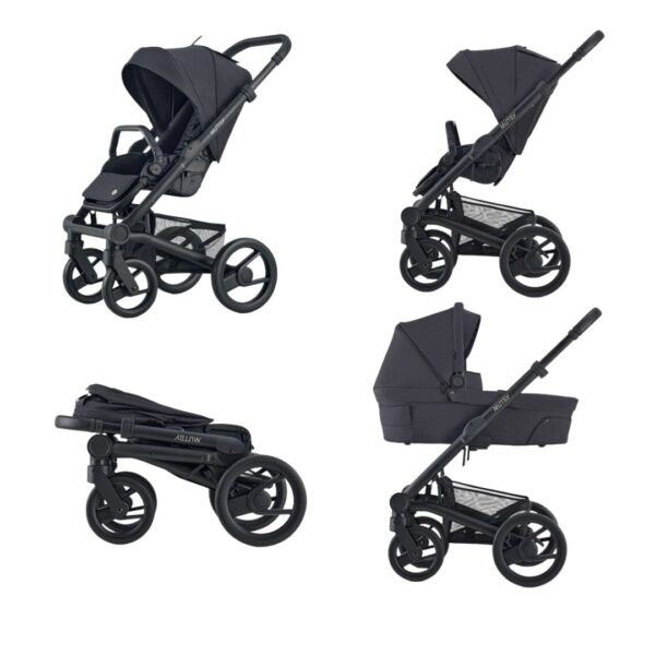 Carucior Nio Black + Landou + Adaptori Scoica, Mutsy