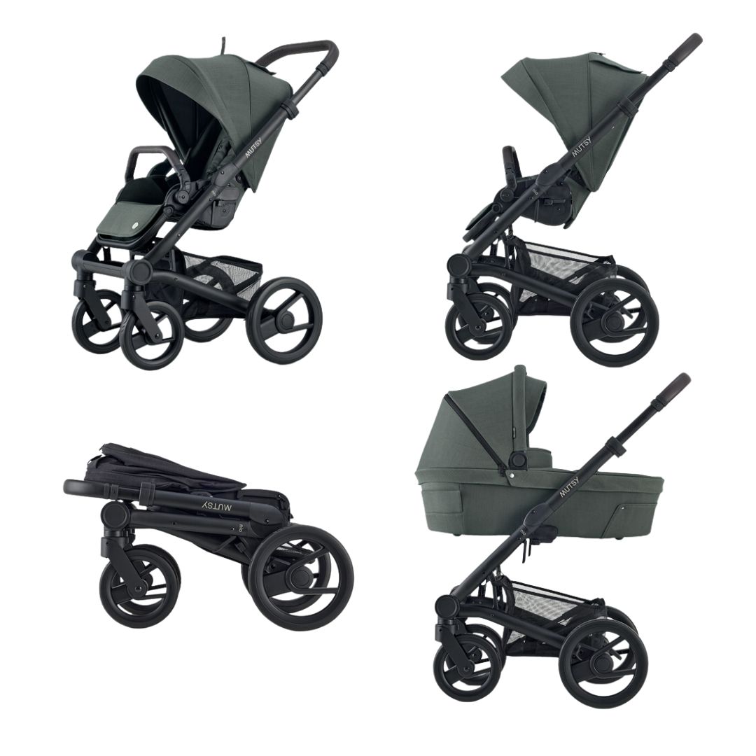 Carucior Nio Pine Green + Landou + Adaptori Scoica, Mutsy