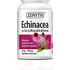 Echinacea cu Soc si Muscata Africana, 30 Capsule, Zenyth