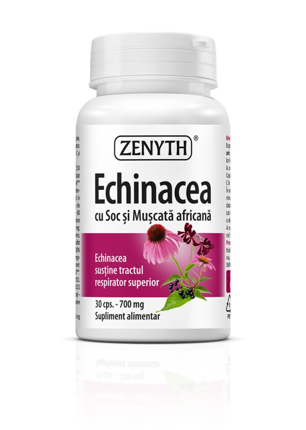Echinacea cu Soc si Muscata Africana, 30 Capsule, Zenyth