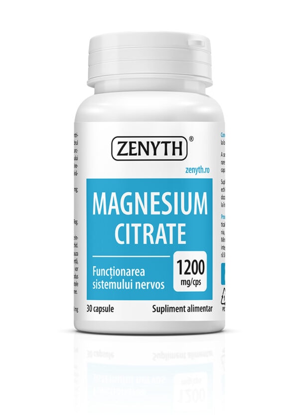 Magnesium Citrate 1200 mg, 30 Capsule, Zenyth