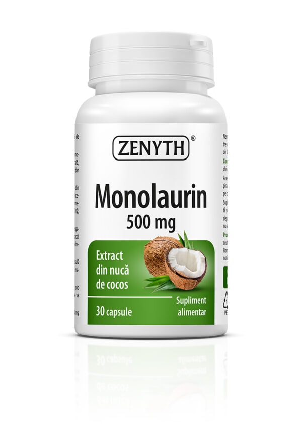 Monolaurin, 500 mg, 30 Capsule, Zenyth