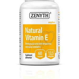 Natural Vitamin E, 60 capsule, Zenyth