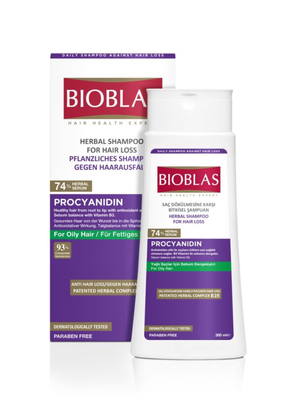Sampon Anticadere Par Prociadina Par Gras, 360 ml, Bioblas