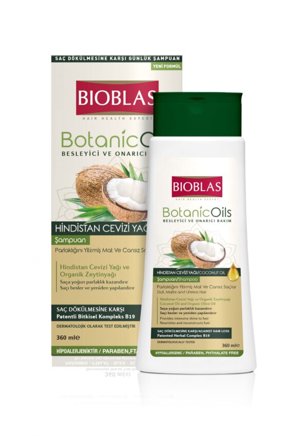 Sampon Botanic Oils cu Ulei de Cocos pentru Păr Tern şi Lipsit de Vitalitate