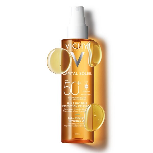 VICHY Capital Soleil Cell Protect Ulei Invizibil SPF50, 200 ml