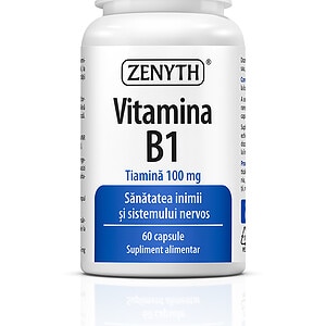 Vitamina B1, 100 mg, 60 Capsule, Zenyth